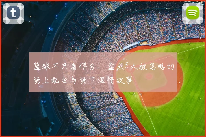 篮球不只看得分！盘点5大被忽略的场上配合与场下温情故事